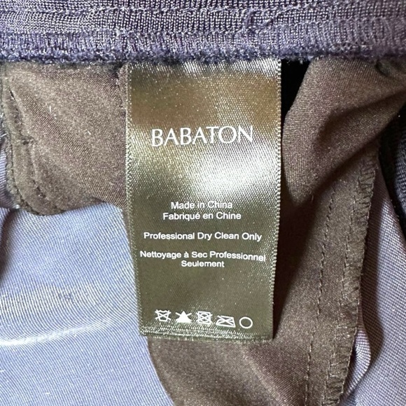 BABATON | Silk Velvet Timothy Pant Joggers in Royal Navy Size L EUC - Picture 7 of 8